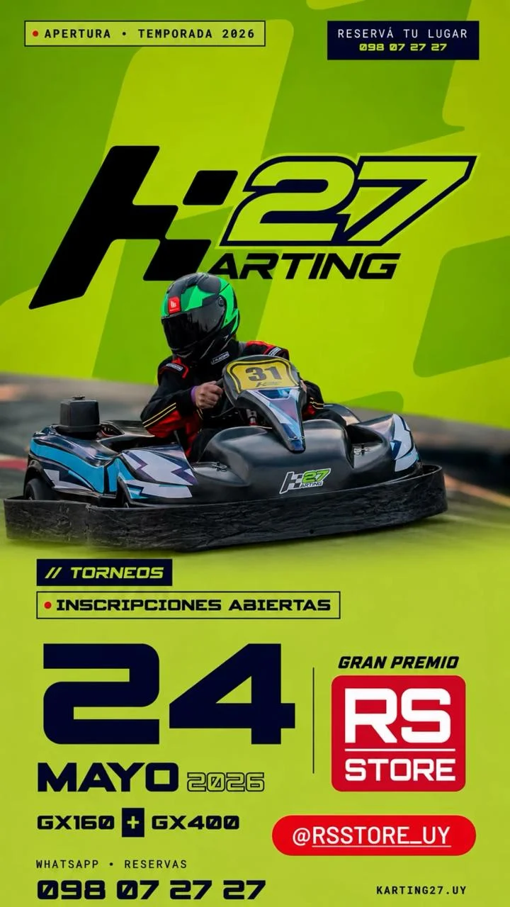 Flyer del Gran Premio RS Store — Torneo GX160 y GX400 24 de mayo de 2026